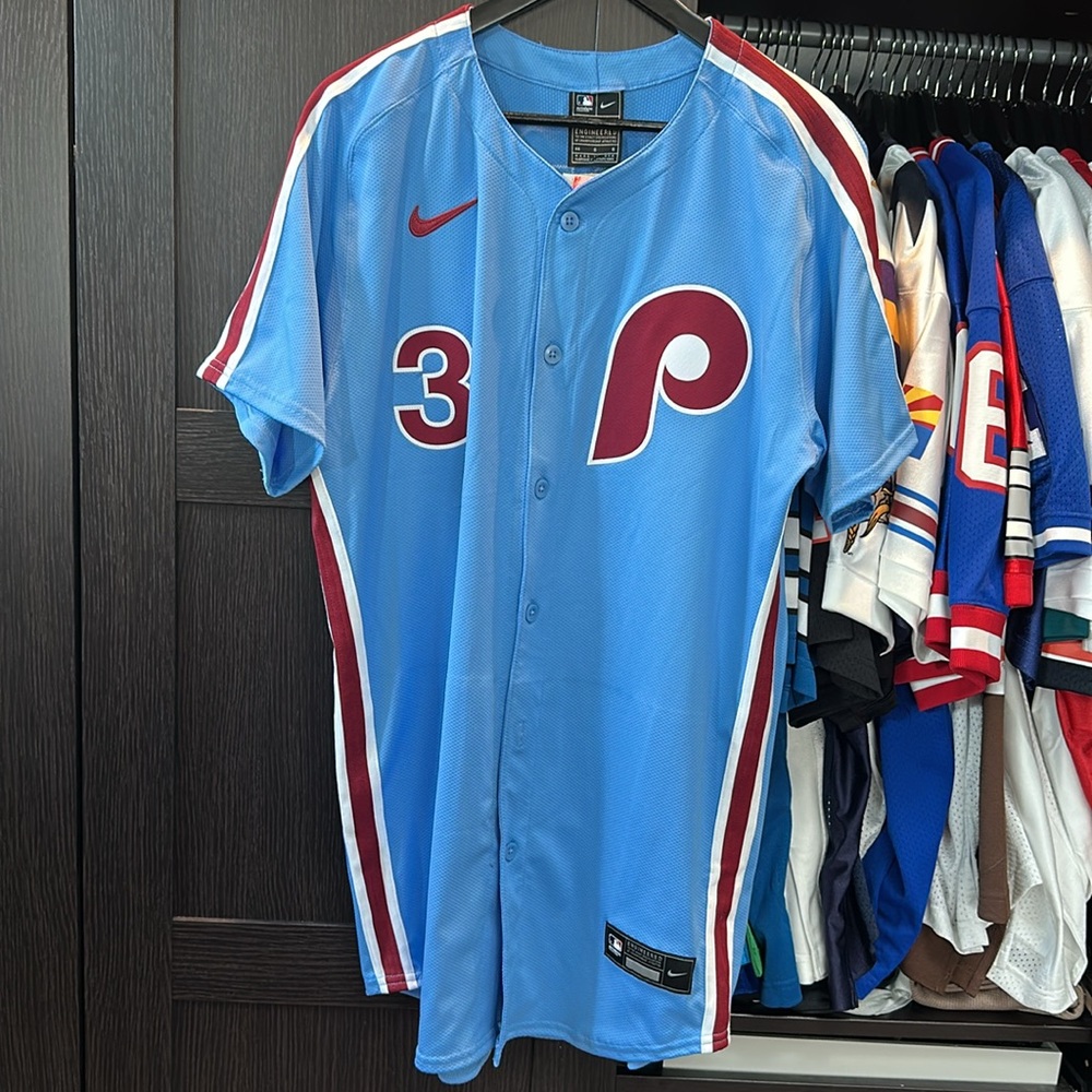 Bryce Harper Philadelphia Phillies Nike Alternate Elite Jersey - Light Blue